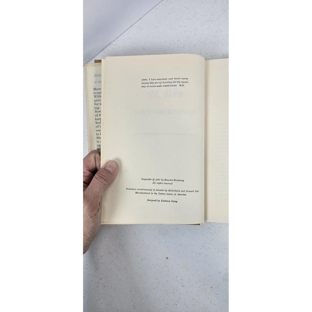 Come Cook with Me Maurice Brockway Vintage HC Intro by‎ Pauline Trigere 1967